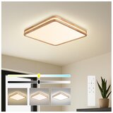 Brilagi LED prigušiva svetiljka MOLINA SQUARE LED/80W/230V hrast 60x60 cm + daljinski upravljač Cene
