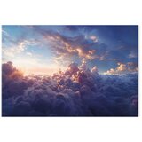  Slika - The Sun in Hiding: The Golden Face of the Sky Over a Cloudy Sea 30x20 Slike