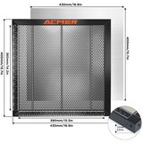 ACMER Laser miza s satjem, celotna kovinska struktura, hitro odvajanje toplote, 430X400mm, (5000236942) | Shoptok.si