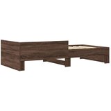  Okvir kreveta bez madraca smeđa boja hrasta 100 x 200 cm drveni | shoptok.hr