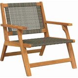  Vrtni namještaj 2 pcs Siva 67 x 78 x 73 cm Čvrsto drvo akacije | shoptok.hr