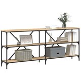 vidaXL Konzolni stol boja hrasta sonome 180x30x75 cm od drva i željeza | shoptok.hr