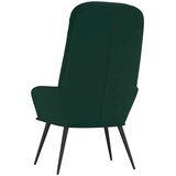  Stolica za opuštanje tamnozelena baršunasta | shoptok.hr