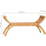  Vrtna klop 120 cm trdna tikovina, (20980564) | Shoptok.si
