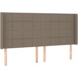 The Living Store vzglavje z ušesi taupe 163x16x118/128 cm blago - vzglavje, (21418472) | Shoptok.si
