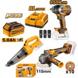 Ingco set akumulatorskog alata COSLI240789E 2x5,0Ah SUPER | ePonuda.com