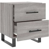 vidaXL Nočna omarica siva sonoma 40x35x47,5 cm inženirski les | Shoptok.si