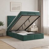  Krevet od pjene s madracem i LED-om Tamnozelena 120 x 200 cm | shoptok.hr