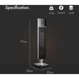 Vonhaus grelec 2000 W premium oscilacijski keramični PTC črn 2514041 | Shoptok.si
