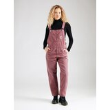 Carhartt WIP Hlače z naramnicami temno roza / črna / bela | Shoptok.si