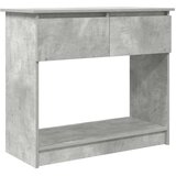Maison Chic konzolna miza - miza ob steni s predali betonsko siva 85,5x38,5x74,5 cm, (21786234) Cene