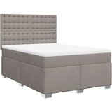 Maison Chic Box spring postelja - Vzmetna postelja z vzmetnico taupe 140x200 cm blago SL5127, (21887683) | Shoptok.si