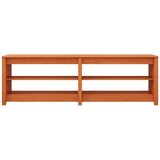 Klupa za cipele s policom Vosak smeđa 160 x 36,5 x 50 cm | shoptok.hr
