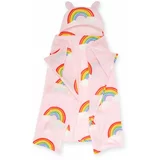 Catherine Lansfield Ružičasta deka za bebe od mikropliša 120x150 cm Rainbow Hearts –