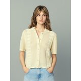 Reserved Rupičasti polo džemper - boja kože | shoptok.hr