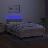  Box spring s madracem LED krem 120 x 200 cm od tkanine | shoptok.hr