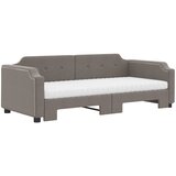  Dnevni krevet na razvlačenje smeđesivi 100 x 200 cm od tkanine | shoptok.hr