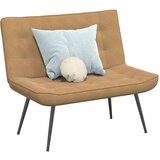  Klupa smeđa 110x74x84 cm baršunasta | shoptok.hr