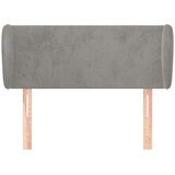vidaXL Vzglavje z ušesi svetlo sivo 103x23x78/88 cm žamet, (20738164) | Shoptok.si
