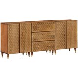  Bočni ormarići 3 kom 60 x 33 x 75 cm od masivnog drva manga | shoptok.hr
