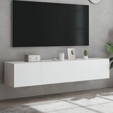 vidaXL Zidni TV ormarići s LED svjetlima 2 kom bijeli 80x35x31 cm Cijene