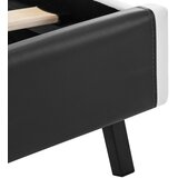  Okvir za krevet od umjetne kože s LED svjetlom sivi 180x200 cm | Eponuda.com