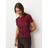 Sinsay Rebrasta bluza s dodatkom viskoze i ukrasnim gumbima | shoptok.hr
