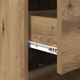 vidaXL Strani šal artisan hrast 34 x 34.5 x 90 cm Konstruiran les | Shoptok.si