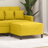  Tabure žuti 70 x 55 x 41 cm baršunasti | shoptok.hr