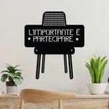 Wallity Zidna dekoracija Limportante Partecipare 3, 50 x 56 cm, Crna | Eponuda.ba