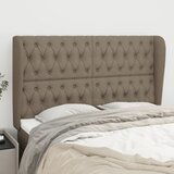 The Living Store Vzglavje z ušesi taupe 163x23x118/128 cm blago - Vzglavje, (21660065) | Shoptok.si