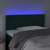  LED uzglavlje tamnozeleno 90x5x78/88 cm baršunasto | Eponuda.com