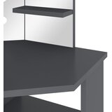  Kutni toaletni stolić s LED svjetlima sivi 111 x 54 x 141,5 cm | shoptok.hr