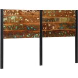 vidaXL Uzglavlje kreveta 160 cm Puno obrađeno drvo i željezo | shoptok.hr