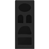  Strani šal Črna 40 x 35 x 100,5 cm Konstruiran les, (5000107659) | Shoptok.si