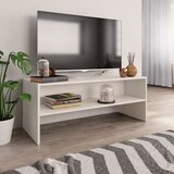 TV ormarić bijeli 100 x 40 x 40 cm konstruirano drvo | shoptok.hr