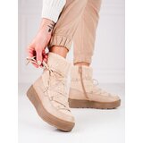 SHELOVET Women's snow boots on the platform beige | shoptok.hr