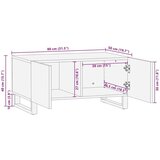  Stolić za kavu Prirodna 80 x 50 x 40 cm Čvrsto drvo manga | shoptok.hr