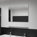  Zidno ogledalo s policom 80 x 60 cm od kaljenog stakla | shoptok.hr