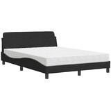  Krevet s madracem Dover crni 140x200 cm baršunasti | shoptok.hr