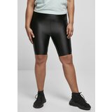 Urban Classics ladies highwaist shiny metallic cycle shorts black | ePonuda.com