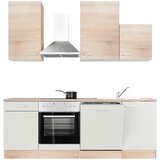 Flex-Well Kuhinjski Blok Z Aparati Samoa, Bela, Barva Hrasta | Shoptok.si