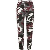 Urban Classics Camo Cargo Women's High Waisted Trousers with Burgundy Mask | ePonuda.com