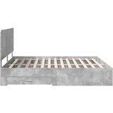  Okvir za krevet s uzglavljem Betonski sivi 180 x 200 cm | shoptok.hr