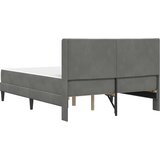  Okvir kreveta s madracem Tamno siva 137 x 190 cm Baršun | shoptok.hr