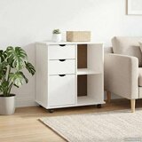 Gležnji kabinet Bela 63,5 x 39 x 65,5 cm Masivno borovo les, (5000232549) | Shoptok.si