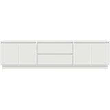 TV ormarić s LED svjetlima bijeli 193,5x41x50 cm | shoptok.hr