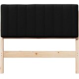 vidaXL tapecirani uzglavlje smeđa i crna 100 cm čvrsto borovo drvo | shoptok.hr
