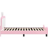  Otroški posteljni okvir z vznožjem Roza 90 x 190 cm PU, (5000104567) | Shoptok.si