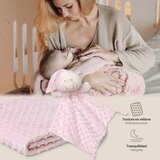 Interbaby set dekica Bubble i tješlica Bear Roza | shoptok.hr